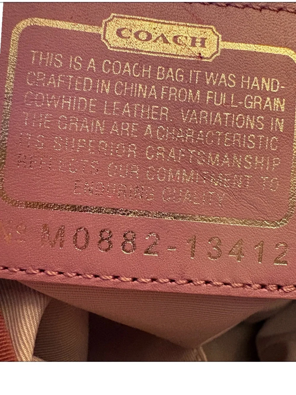 Coach Parker Hobo Handbag Lavender Leather Bag Purse 13412